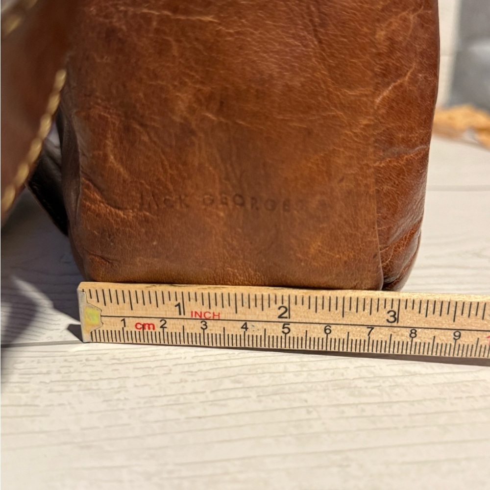 Jack Georges Brown Leather Crossbody - Picture 12 of 13